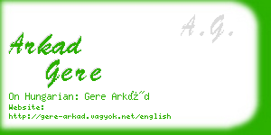 arkad gere business card